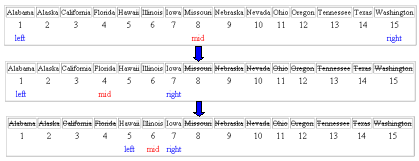 Binary search example